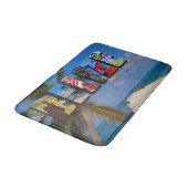 ベリーズ熱帯ビーチブルー海旅行写真 バスマット (アングル)