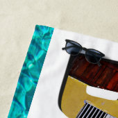 ベリーズ熱帯ビーチブルー海旅行写真 ビーチタオル (インサイチュ)