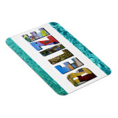 ベリーズ熱帯ビーチブルー海旅行写真 マグネット (右側)