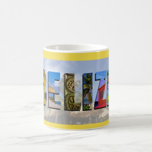 ベリーズ熱帯ビーチ旅行写真 コーヒーマグカップ (中央)