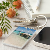 ベリーズ、カリブのシー、ゴフカイエ。小さな島 キーホルダー (正面右)