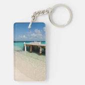 ベリーズ、カリブのシー、ゴフカイエ。小さな島 キーホルダー (裏面)