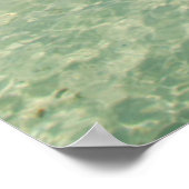 ベリーズ、カリブの海。小さな島、ゴフ・カイエ ポスター (角)