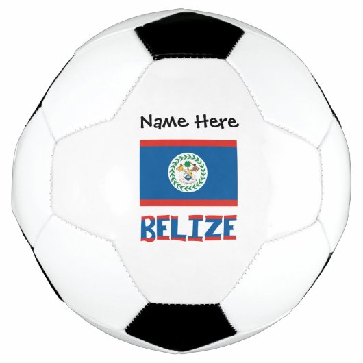 ベリーズ ベリーズ国旗 オーダーメイド サッカーボール (正面)