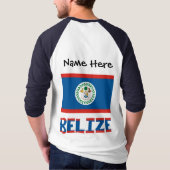 ベリーズ ベリーズ国旗 オーダーメイド Tシャツ (裏面)
