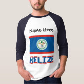ベリーズ ベリーズ国旗 オーダーメイド Tシャツ (正面)