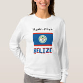 ベリーズ ベリーズ国旗 オーダーメイド Tシャツ (正面)