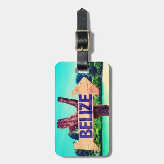 ベリーズ ラゲッジタグ (正面縦)