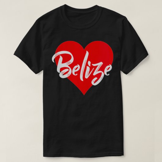 ベリーズTシャツが大好きな女性のBelizean愛する贈り物 Tシャツ (デザイン正面)