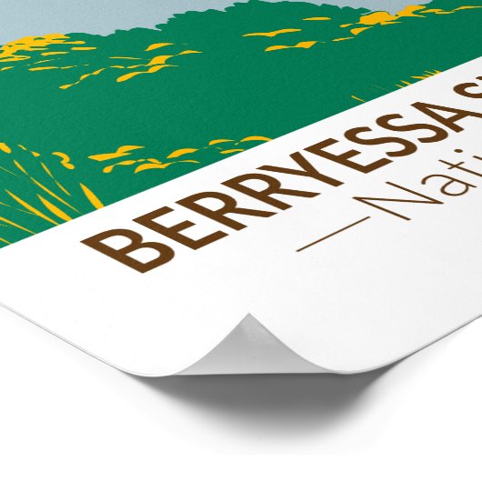 ベリーセサスノーマウンテンナショナルモニュメントヴィンテージ ポスター (角)