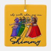 ベリーダンサーのシムが出来る時に歩く理由 セラミックオーナメント (裏面)