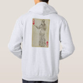 ベリーダンサーのベーシックなフード付きスウェットシャツ パーカ (裏面)