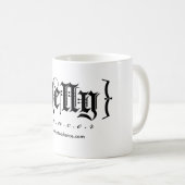 ベリーダンサーのマグの黒 コーヒーマグカップ (正面右)