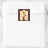 ベリーダンサーの中東のダンサー スクエアシール (バッグ)