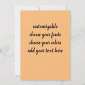 ベリーダンサーの女神 招待状 (裏面)