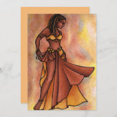ベリーダンサーの女神 招待状 (正面/裏面)
