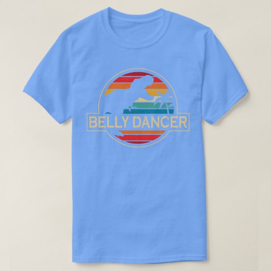 ベリーダンサーの恐竜 Tシャツ (デザイン正面)