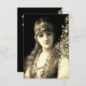 ベリーダンサーハフラボホ結婚ジプシー 招待状 (正面/裏面)