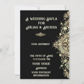 ベリーダンサーハフラボホ結婚ジプシー 招待状 (裏面)