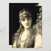 ベリーダンサーハフラボホ結婚ジプシー 招待状 (正面/裏面)