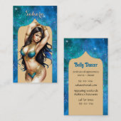 ベリーダンサーモロッコブルーターコイズ 名刺 (正面/裏面)