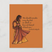 ベリーダンサー引用文ダンス毎日 ポストカード (正面)