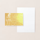 ベリーダンサー引用文ダンス毎日 箔カード (ディスプレー)