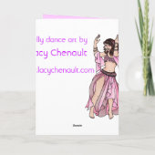 ベリーダンサー誕生日カード カード (裏面)