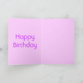 ベリーダンサー誕生日カード カード (内部)