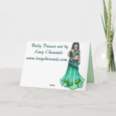 ベリーダンサー誕生日カード カード (裏面)