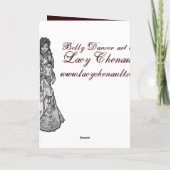 ベリーダンサー誕生日カード カード (裏面)