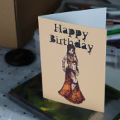 ベリーダンサー誕生日カード カード