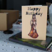 ベリーダンサー誕生日カード カード