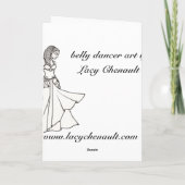 ベリーダンサー誕生日カード カード (裏面)