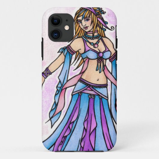 ベリーダンサー誕生日カード Case-Mate iPhoneケース (裏面)