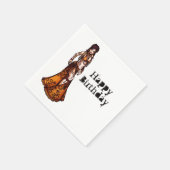 ベリーダンサー誕生日 スタンダードカクテルナプキン (角)