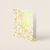 ベリーダンサー金ゴールド 箔カード (正面)