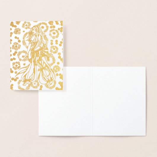 ベリーダンサー金ゴールド 箔カード (ディスプレー)