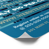 ベリーダンサー、ダンス広告レッスン ポスター (角)