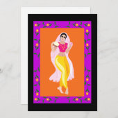 ベリーダンサー 招待状 (正面/裏面)