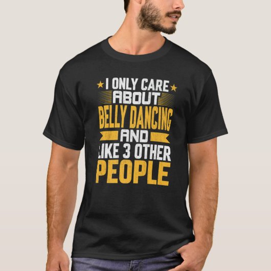 ベリーダンスと他の3Pのことしか考えてない Tシャツ (正面)