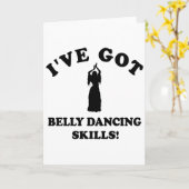 ベリーダンスのデザイン カード (黄色い花)