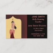 ベリーダンスの先生のダンスの先生のダンスのスタジオ 名刺 (正面)