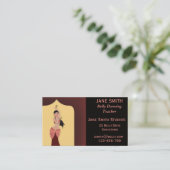 ベリーダンスの先生のダンスの先生のダンスのスタジオ 名刺 (スタンド正面)