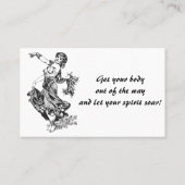 ベリーダンスインストラクター名刺 名刺 (裏面)