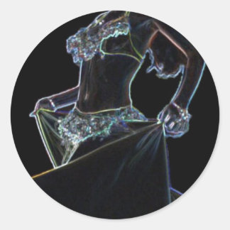 ベリーダンススティッカー ラウンドシール