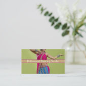 ベリーダンス、インストラクター、ボリウッド、名刺 名刺 (スタンド正面)