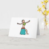 ベリーダンス カード (黄色い花)