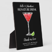 ベリードリンクをパーソナライズこのシグネチャードリンクプラク フォトプラーク (側面)