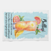 ベリーニカクテルレシピ キッチンタオル (横)